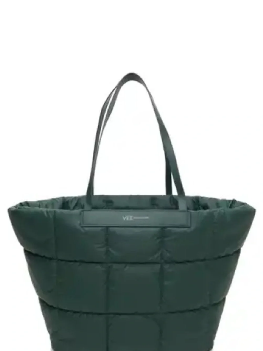 Vee Collective, Quilted Tote Bag in Deep Green
